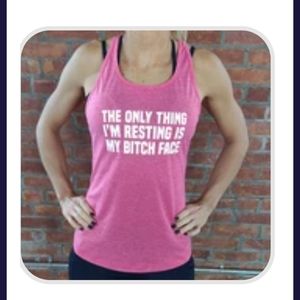 Workout tank top pink